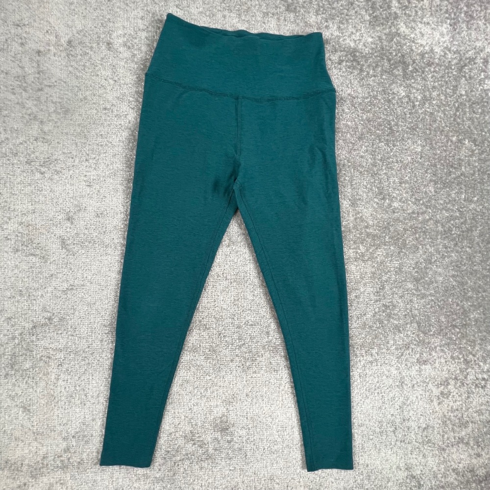 Beyond Yoga Spacedye Caught In The Midi Leggings Teal Green Medium High Rise USA